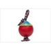 Jolly Pets 881047 Joly Romp-N-Roll Red 8in. Dog Toy Ball on Rope for Interactive Play