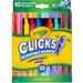 Crayola Marker - 4 mm Marker Point Size - Chisel Conical Marker Point Style - Retractable - Assorted Water Based Ink - Assorted Plastic Barrel - 10 Box | Bundle of 10 Packs