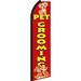 OnPoint Wares| Pet Grooming Swooper flag |Advertising Flag/Business Flags | 11.5ft x 3.5ft