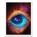 The Eye Of God Vibrant Luminescent Space Nebula All Seeing Art Print Framed Poster Wall Decor 12x16 inch