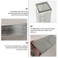6 Inch Stainless Steel Square Pellet Tube BBQ Smoker Tube Barbecue Tools
