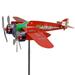 Airplane Windmill - Weather Resistant Rotatable Easy to Assemble Wind Powered Exquisite Workmanship Metal Garden Wind Spinner Weathervane Lawn Decor