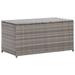 Aibecy Patio Storage Box Poly Rattan 39.4 x19.7 x19.7 Gray