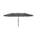 WestinTrends Aiden 15 x 9 Ft Large Ourdoor Umbrella Rectangle Double Sided Patio Umbrella with Crank Lift Red