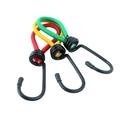 3Pcs/Set 15cm Camping Tent Hooks Outdoor Camping Tent Elastic Rope Buckle Fixed Binding Strap Camping Accessories (Random Color)