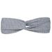 Hair Wrap Yoga Headband Stretchable Turban Hairband Solid Color Hair Accessories Light gray