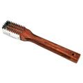 Stainless Steel Fish Scale Scraper Rosewood Handle Scale Remover Handheld Fish Scraping Brush Kitchen Tool