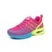 Gomelly Womens Sneakers Air Cushion Running Shoe Platform Tennis Shoes Non-slip Fashion Sneaker Workout Sport Trainers Rose Red 8.5