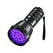 Black Light UV Flashlight 21 LEDs 395nm UV Blacklight Dogs Urine Detector Handheld UV Flashlight for Dry Stains and Scorpion Hunting Black