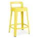 RS Barcelona Ombra Stool with Backrest - OMBARBR-8N