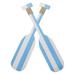 2pcs Ocean Beach Theme Wooden Oar Hanging Pendant Wall Decor Housewarming Gift