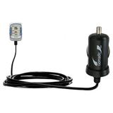 Gomadic Intelligent Compact Car / Auto DC Charger suitable for the Garmin EDGE 500 - 2A / 10W power at half the size. Uses Gomadic TipExchange Technol