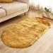 Fnochy Home Super Soft Faux Sheepskin Area Rugs For Bedroom Floor Shaggy Plush Carpet Faux Rug Bedside Rugs