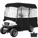 BENTISM 4 Passenger Golf Cart Cover Driving Enclosure Waterproof Person Roll-up Door