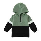 Ketyyh-chn99 Baby Boy Clothes Long Sleeve Shirts Girl Pullover Sweatshirt Hooded Sweater Tops Green 100