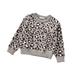 Nituyy Kids Baby Girl Boy Leopard Knit Sweater Long Sleeve Crewneck Pullover Tops Cheetah Sweatshirt Fall Winter Warm Clothes