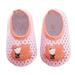 ZCFZJW Cute Cartoon Pattern Baby Floor Socks Summer Toddler Kids Boys Girls Anti-Slip Slipper Shoes Home Indoor Soft Soled Shoes Socks Z06-Pink 3-4 Years