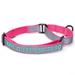 Pink Personalized Reflective Martingale Dog Collar, Medium