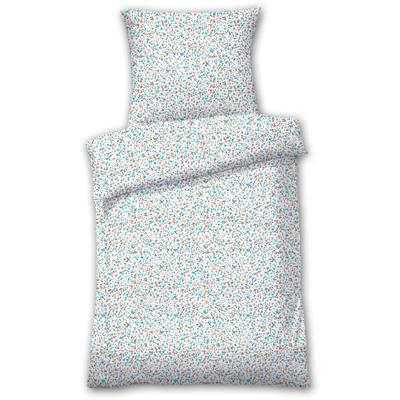 Bettwäsche DYCKHOFF "Ambra", bunt (koralle, mint), B/L: 135cm x 200cm, , Frottee, B/L: 80cm x 80cm, Frottee, Obermaterial: 75% Baumwolle, 25% Polyester, Bettwäsche, aus Weichfrottier Image