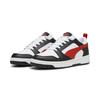 Sneaker PUMA "Rebound V6 Low Sneakers Erwachsene", Gr. 40, weiß for all time rot schwarz transparent, Obermaterial: Textil, Synthetik; Futter: Textil; Innensohle: Textil; Laufsohle: Gummi, Schuhe