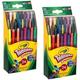 Mini Twistables Crayons, 24 Classic Colors Non-Toxic Art Tools for Kids & Toddlers 3 & Up, Great for Kids Classrooms Or Preschools, Self-Sharpening No-Mess Twist-Up Crayons (2 Pack)