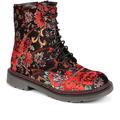 Pavers Ladies Casual Ankle Boots - Floral Size 4 (37)