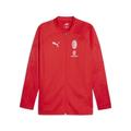 Sweatjacke PUMA "AC Milan Fußball-Trainingsjacke Herren" Gr. S, rot (for all time red feather gray) Herren Sweatjacken Sweatshirts