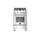 Bertazzoni Master 24" 2.4 Cubic Feet Natural Gas Freestanding Convection Range in White | 23.81 W x 27.38 D in | Wayfair MAST244GASXE