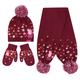Regatta Peppa Pig Knitted Pom Pom Hat Scarf & Glove Set Berry Pink, Size: 4-6 Years