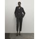 Cool Wool Blend Black Suit Blazer - Black - 8 - Massimo Dutti - Women