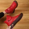 Plus Größe 36-42 frauen winter stiefel weibliche oxford handgemachte nähen turnschuhe frauen punk rote stiefeletten mit pelz botas de mujer