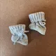 Handgemachte Kabel Stricken Baby Booties 100% Baumwolle Gefleckt Klassische Bebe Socken Kleinkinder