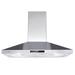 30 inch Range Hood Wall Mounted 450 CFM Touch Panel Kitchen Stainless Steel Vented