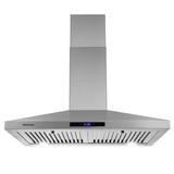 30 Inch Wall Mount Kitchen Hood 350 CFM Range Hood Stove Vented Hood Exhaust Fan