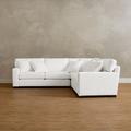 Salem Upholstered Sectional - 3-Pc Sectional, Chenille Stone / 3 Pc Sectional - Grandin Road