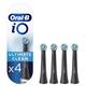 Oral-B iO Ultimate Clean Black Zebbürstenspitze, Packung mit 4 Stück