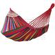 GOCAN Hammock for 2 People, 220 x 150 cm, Total Length: 330 cm, Load: 300 kg, Cotton Canvas Hammock for Outdoors, Indoors, Garden, Balcony, Children, Red, with Removable Spreader Bar