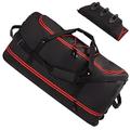 32'' Rolling Duffle Bag with Wheels-110L Expandable Wheeled Duffle Bag Luggage, Collapsible Rolling Duffel Bag with Bottom Anti-Slip Pads, Duffel Bag with Wheels for Travel Camping Hiking