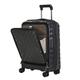 Lightweight Hard Shell Expandable Carry on Cabin Luggage Suitcase Laptop Compartment TSA Approved Lock 20'' with 4 Spinner Wheels (Black)