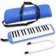 keepdrum Melodica 32 Tasten mit Tasche Blau