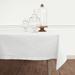 Solino Home Cotton Linen Hemstitch Tablecloth Cotton Blend in White | 126 W x 0.3 D in | Wayfair SHCL000TC126WH