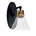 Toltec Lighting Easton Wall Sconce Glass/Metal in Black/Yellow | 10 H x 7 W x 8 D in | Wayfair 1931-MBBR-302