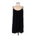 Zara Casual Dress - Shift Scoop Neck Sleeveless: Black Print Dresses - Women's Size Medium