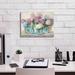 Wildon Home® Aanaya Hydrangeas in Glass Jar Pastel Crop by Carol Rowan - Wrapped Canvas Print Canvas | 12 H x 16 W x 0.75 D in | Wayfair