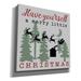 The Holiday Aisle® Manders Have Yourself A Merry Little Christmas by Cindy Jacobs Canvas in Gray | 12 H x 12 W x 0.75 D in | Wayfair