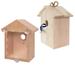 Gracie Oaks Evelore 8.5" H x 5.2" W x 3.99" D Free-standing Birdhouse Wood in Brown | 8.5 H x 5.2 W x 3.99 D in | Wayfair