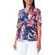 GERRY WEBER Damen 160040-31516 Bluse, Blau/Rot/Orange Druck, 36