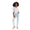 Trendyol Women's Plus Size High Waist Mom Jeans, Blue, 40