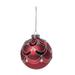 Red Ornate Bead Christmas Ball Ornament 3.5" (88mm)