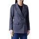 NAF Damen Lässiger Blazer, blau/grau, 32